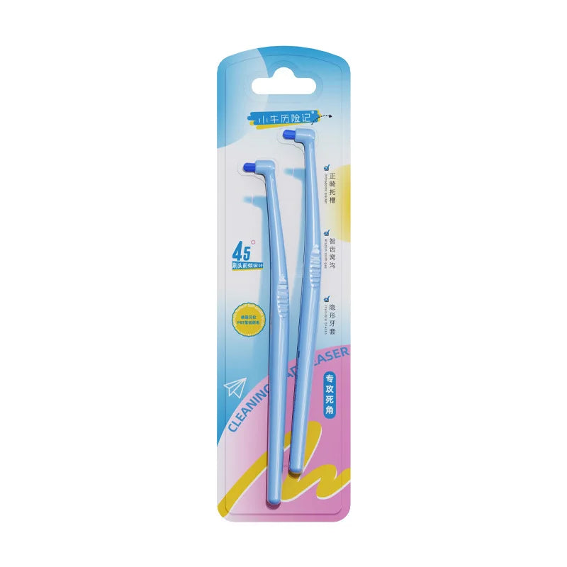 Small Head Soft Bristle Toothbrush for Braces & Orthodontic Cleaning