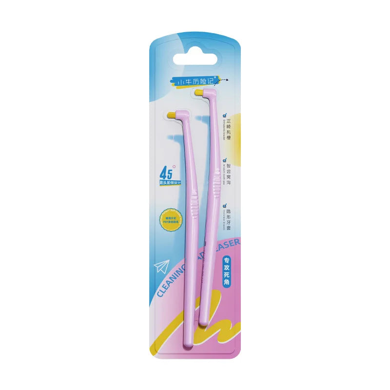 Small Head Soft Bristle Toothbrush for Braces & Orthodontic Cleaning